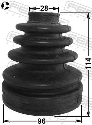 Joint-soufflet, arbre de commande FEBEST 0115-KDJ95T
