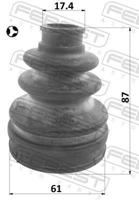 Soufflet de cardan FEBEST ref. 0115-KSP130T