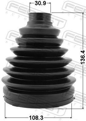 Fuelle, árbol de transmisión FEBEST ref. 0117P-200