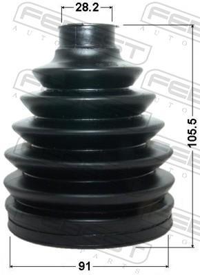 Fuelle, árbol de transmisión FEBEST ref. 0117P-ACA30