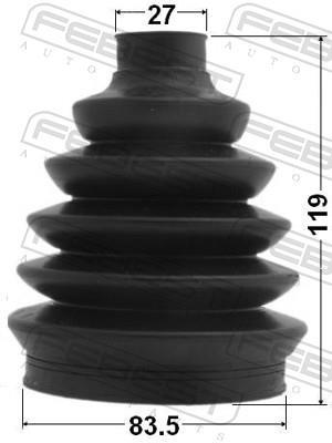 Fuelle, árbol de transmisión FEBEST ref. 0117P-ACV30