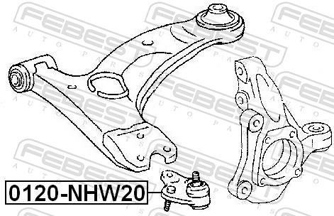 Rótula de suspensão FEBEST ref. 0120-NHW20