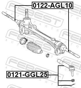 Rotule de direction FEBEST 0121-GGL25