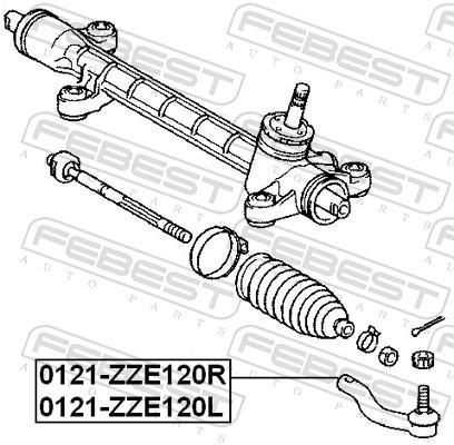 Rótula de direção FEBEST ref. 0121-ZZE120L