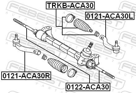 Tirante da direção FEBEST ref. 0122-ACA30