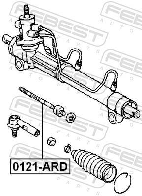 Rotule de direction intérieure FEBEST ref. 0122-ARD