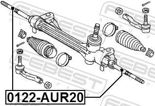 Tirante da direção FEBEST ref. 0122-AUR20