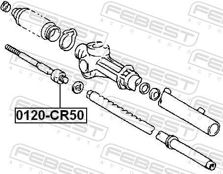 Tirante da direção FEBEST ref. 0122-CR50