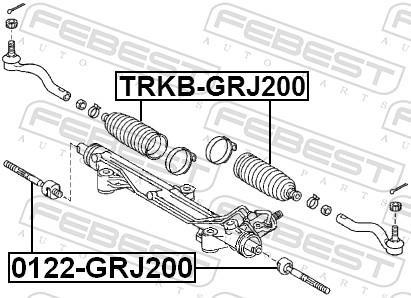 Tirante da direção FEBEST ref. 0122-GRJ200