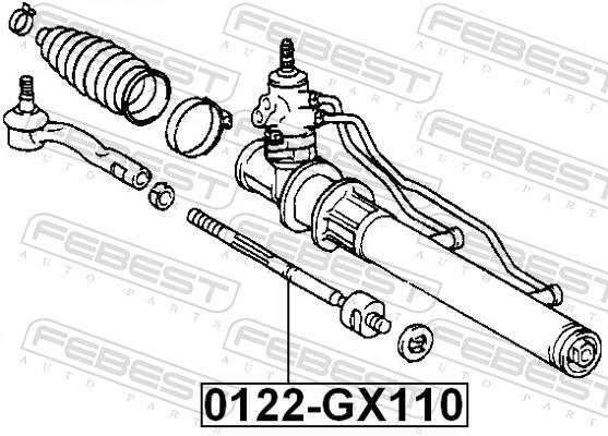 Tirante da direção FEBEST ref. 0122-GX110
