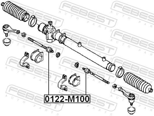 Tirante da direção FEBEST ref. 0122-M100