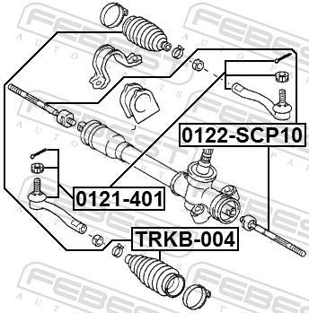Tirante da direção FEBEST ref. 0122-SCP10