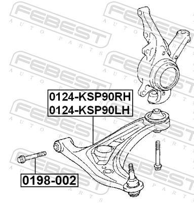 Triângulo, braço de suspensão FEBEST ref. 0124-KSP90RH