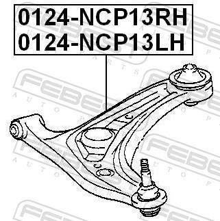 Triângulo, braço de suspensão FEBEST ref. 0124-NCP13RH