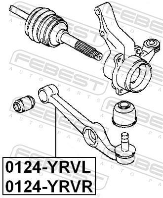 Triângulo, braço de suspensão FEBEST ref. 0124-YRVL