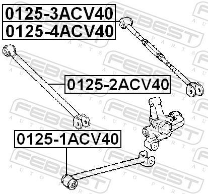 Triângulo, braço de suspensão FEBEST ref. 0125-1ACV40