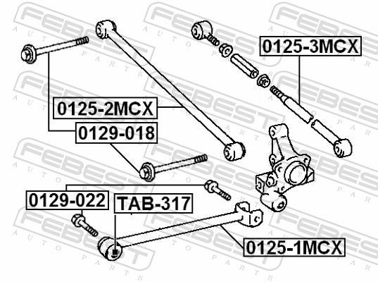 Triângulo, braço de suspensão FEBEST ref. 0125-1MCX