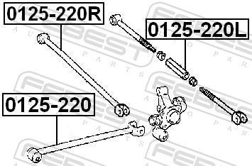 Triângulo, braço de suspensão FEBEST ref. 0125-220R