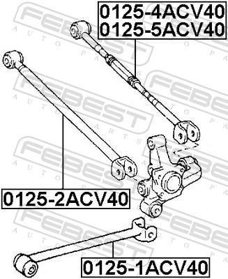 Triângulo, braço de suspensão FEBEST ref. 0125-5ACV40