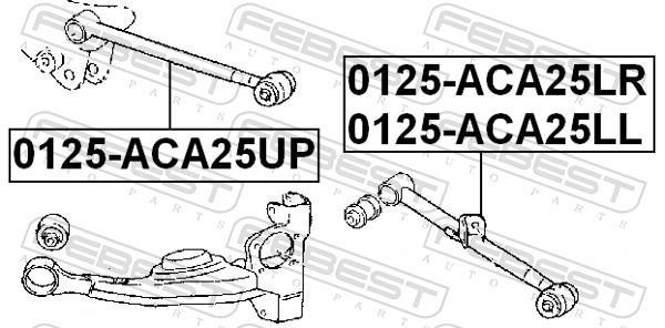 Triangle de suspension FEBEST 0125-ACA25LL