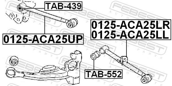Triângulo, braço de suspensão FEBEST ref. 0125-ACA25UP