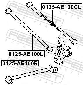 Triangle de suspension FEBEST ref. 0125-AE100R