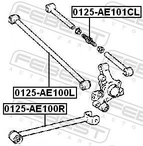 Triangle de suspension FEBEST ref. 0125-AE101CL