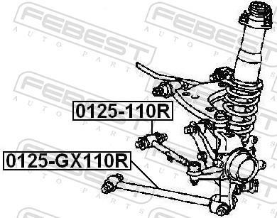 Triângulo, braço de suspensão FEBEST ref. 0125-GX110R