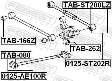 Triângulo, braço de suspensão FEBEST ref. 0125-ST202R