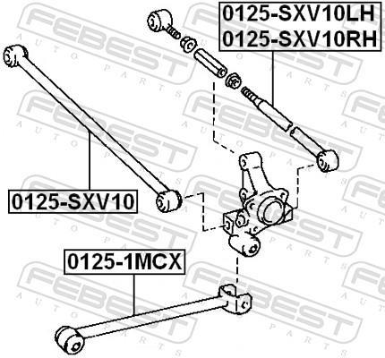 Triângulo, braço de suspensão FEBEST ref. 0125-SXV10