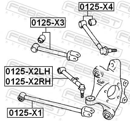 Triângulo, braço de suspensão FEBEST ref. 0125-X2LH
