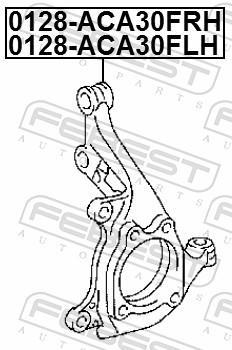 Fusée d'essieu, suspension de roue FEBEST ref. 0128-ACA30FLH