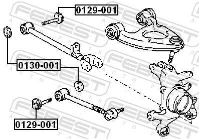 Vis de correction du carrossage FEBEST ref. 0129-001