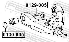 Vis de correction du carrossage FEBEST ref. 0129-005