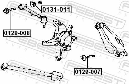 Vis de correction du carrossage FEBEST ref. 0129-008