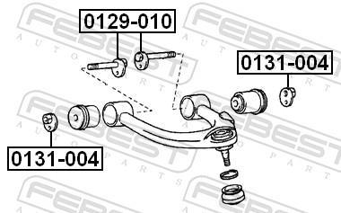 Vis de correction du carrossage FEBEST ref. 0129-010