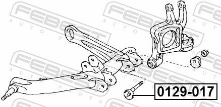 Vis de correction du carrossage FEBEST ref. 0129-017