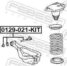 Tornillo corrector de inclinación FEBEST ref. 0129-021-KIT