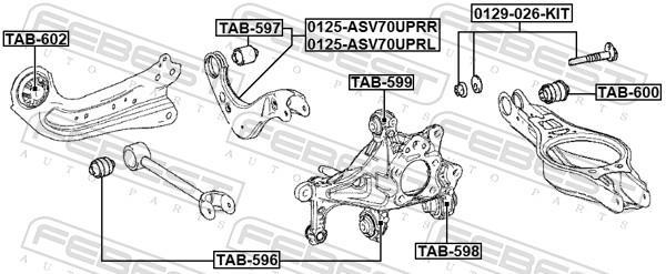 Parafuso de correcção do camber FEBEST ref. 0129-026-KIT