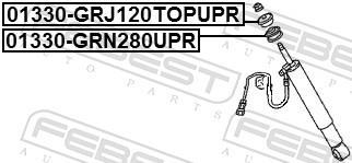 Douille, amortisseur FEBEST ref. 01330-GRJ120TOPUPR