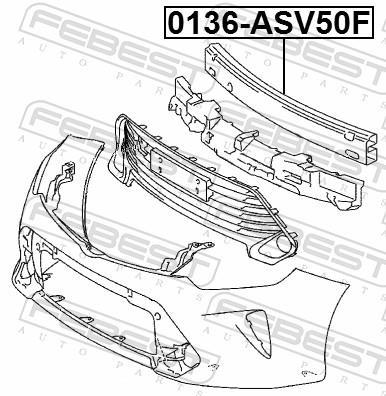 Revêtement avant  FEBEST ref. 0136-ASV50F
