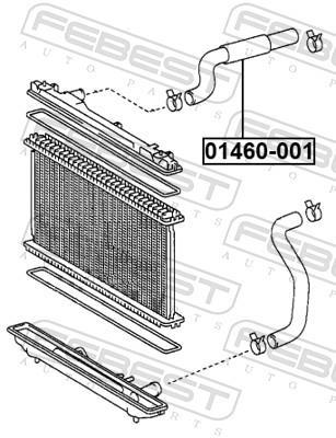 Tubo de refrigeración FEBEST ref. 01460-001