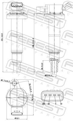 Bobine d'allumage FEBEST 01640-003