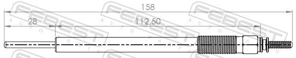 Bougie de préchauffage FEBEST ref. 01642-002