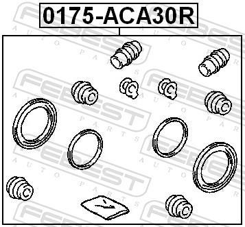 Kit de réparation d'étrier de frein FEBEST ref. 0175-ACA30R