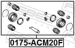 Kit de réparation d'étrier de frein FEBEST ref. 0175-ACM20F