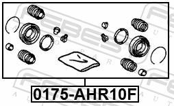 Kit de réparation d'étrier de frein FEBEST ref. 0175-AHR10F