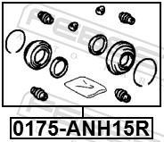 Kit de réparation d'étrier de frein FEBEST ref. 0175-ANH15R