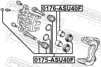 Kit de réparation d'étrier de frein FEBEST ref. 0175-ASU40F