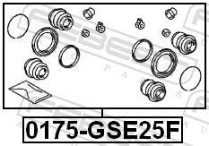 Kit de réparation d'étrier de frein FEBEST ref. 0175-GSE25F